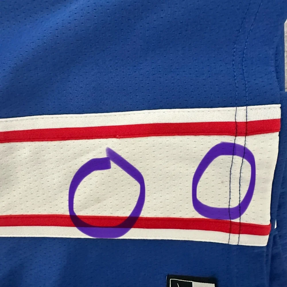 Nike Youth Philadelphia 76ers Joel Embiid #21 Blue Swingman Icon Jersey Medium
